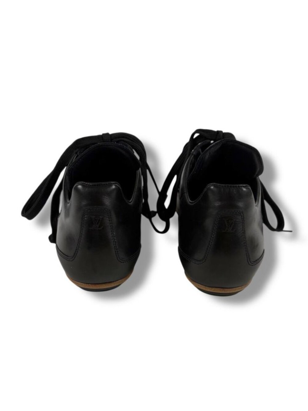 ★SOLD★ Louis Vuitton Leather Sneakers Black Football Soccer Shoes 5 - Picture 5 of 15
